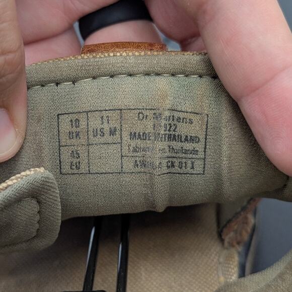 Dr Martens 15022 Vintage Fisherman Sandal Tan Brown Leather Mens US 11 UK 10